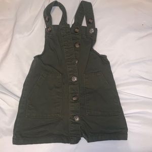 Overall dress , navy green size 2t